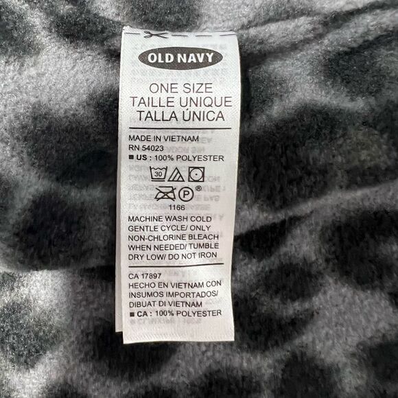 Old Navy Scarf Infinity Grey Black Leopard Print - Picture 7 of 8
